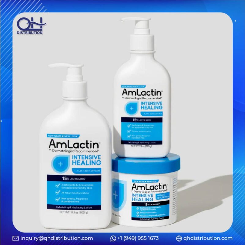 Over 20 SKUs of Amlactin products