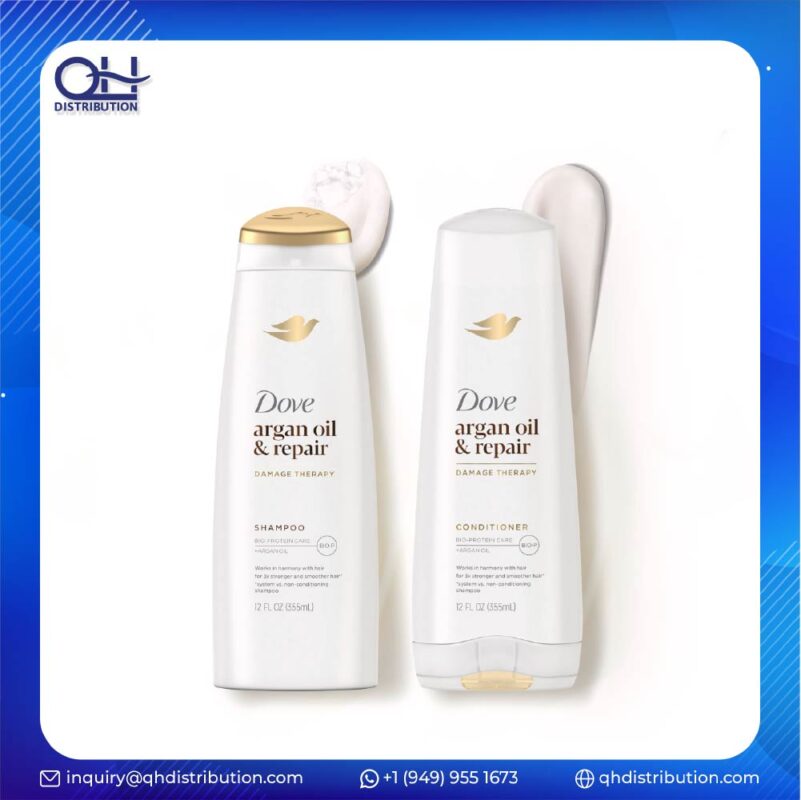 Argan Oil + Damage Repair Shampoo and Conditioner from Dove