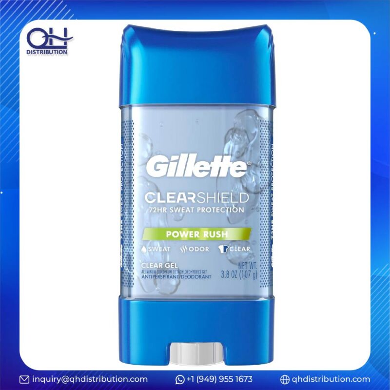Antiperspirant and Deodorant for Men, Clear Gel, Power Rush