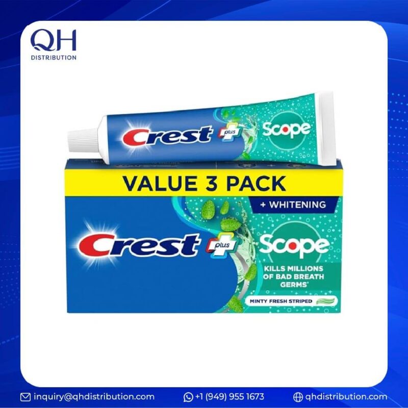 Crest + Scope Complete Whitening Toothpaste, Minty Fresh