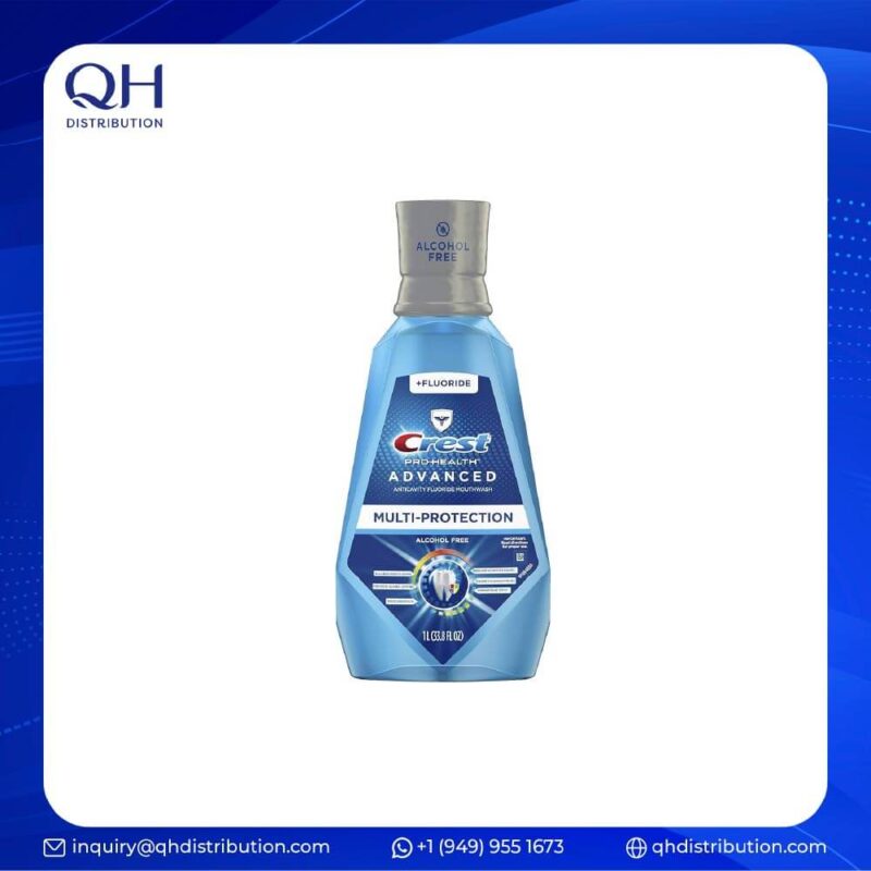 Crest Pro Health Advanced Alcohol Free Anticavity Fluoride Mouthwash Extra Deep Clean Fresh Mint