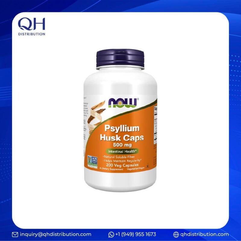Now Foods Psyllium Husk 500Mg 200 Vcaps
